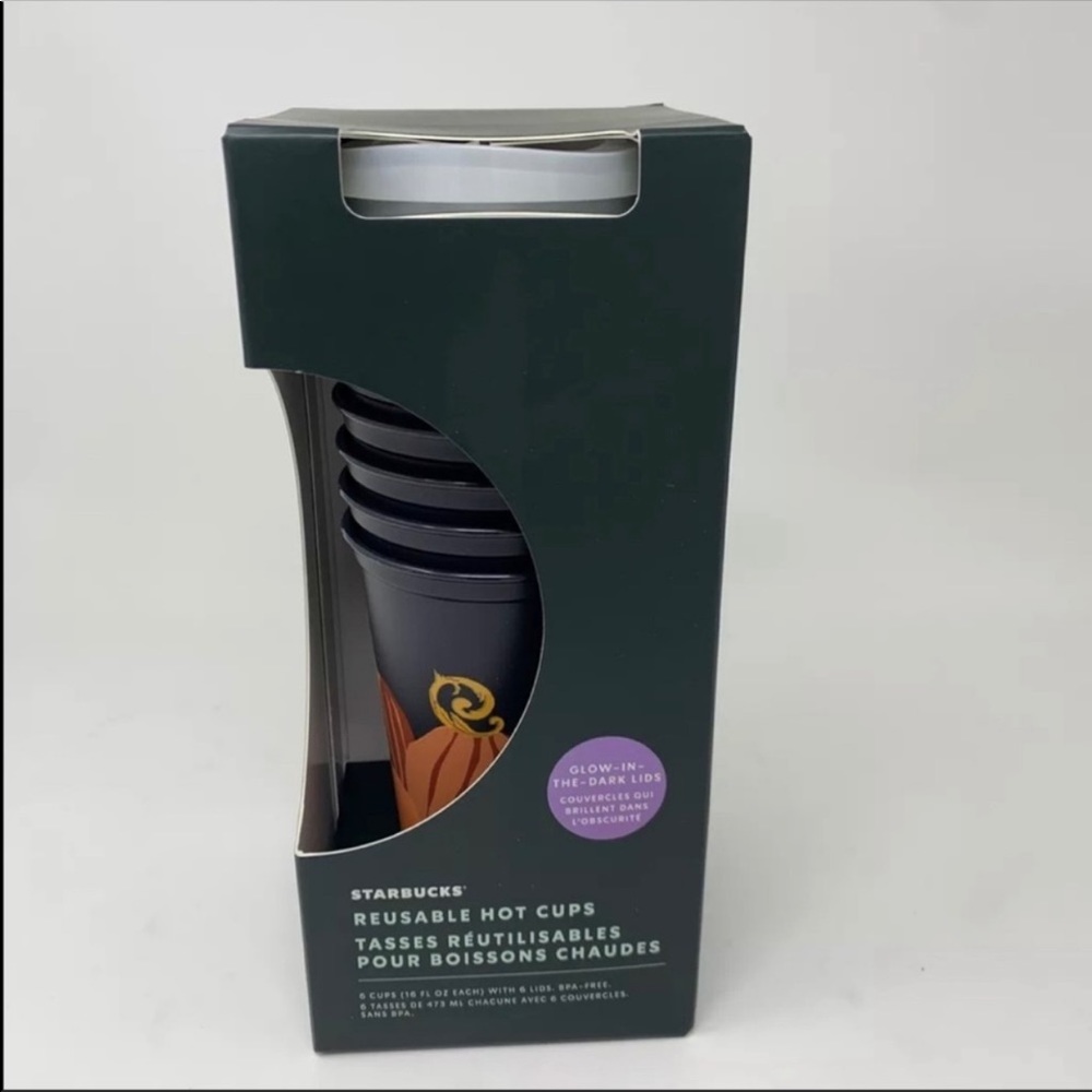 Starbucks Fall Reusable Hot Cups 6 cups / lids